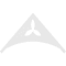 Ekena Millwork Pitch Naple Architectural Grade PVC Gable Pediment, 36"W x 21"H x 1"P (14/12) GPP036X021X100NAP - alternate 5